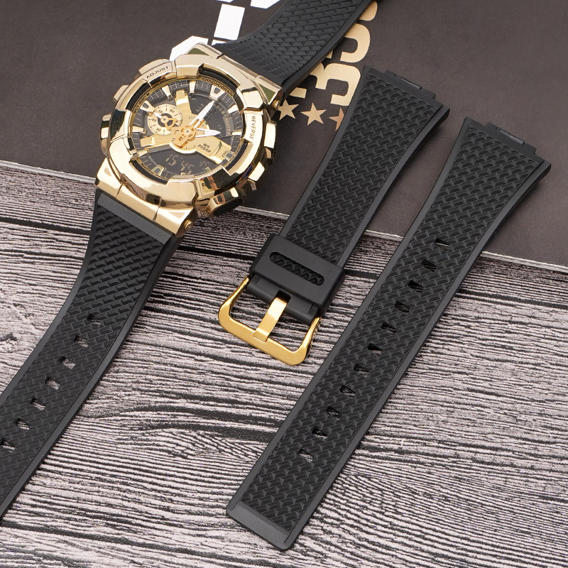 Ремешок Casio accessories для Casio G-Shock GA-100/110 Black SI полимерный черный 21.3 см (1051-1087)