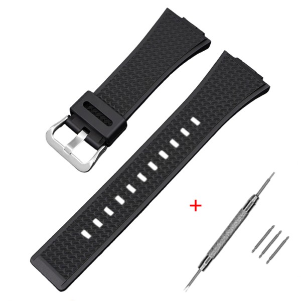 Ремешок Casio accessories для Casio G-Shock GA-100/110 Black SI полимерный черный 21.3 см (1051-1087)