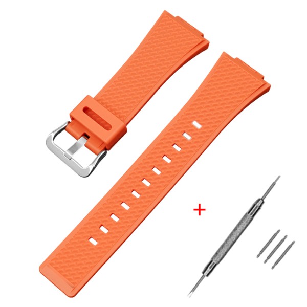 Ремешок для Casio G-Shock GA-100/110 Orange SI полимерный оранжевый 21,3 см
