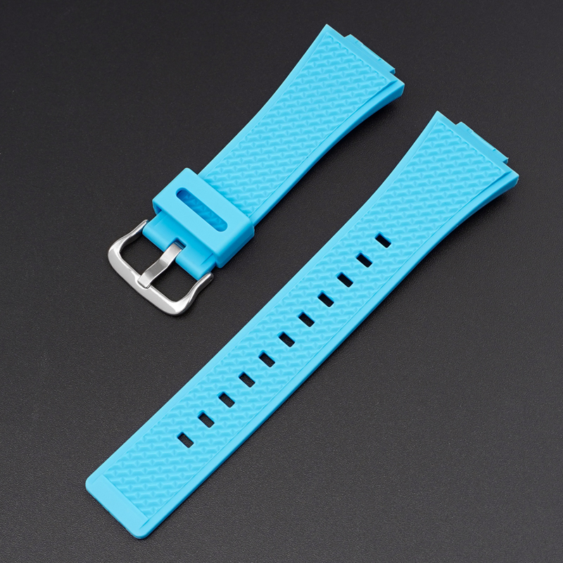 Ремінець Casio accessories для Casio G-Shock GA-100/110 Light Blue SI блакитний полімерний