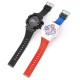 Ремінець для Casio G-Shock GA-100/110 Transl-Red-Blue SI напівпрозорий полімерний