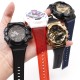 Ремешок для Casio G-Shock GA-100/110 Black BK черный полимерный 21.3 см (1051-1096)