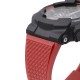 Ремінець для Casio G-Shock GA-100/110 Red BK червоний полімерний 21.3 см (1051-1099)