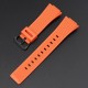 Ремінець для Casio G-Shock GA-100/110 Orange BK помаранчевий полімерний (1051-1100)