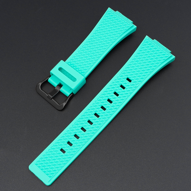 Ремешок для Casio G-Shock GA-100/110 Light Green BK салатовый полимерный