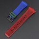 Ремешок Casio accessories для G-Shock GA-100/110 Transl-Red-Blue BK полупрозрачный полимерный
