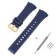 Ремінець для годинника Casio G-Shock GA-100/110 Dark Blue GD полімерний темно-синій