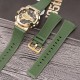 Ремінець для Casio G-Shock GA-100/110 Army Green GD полімерний зелений (1051-1107)