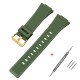 Ремінець для Casio G-Shock GA-100/110 Army Green GD полімерний зелений (1051-1107)