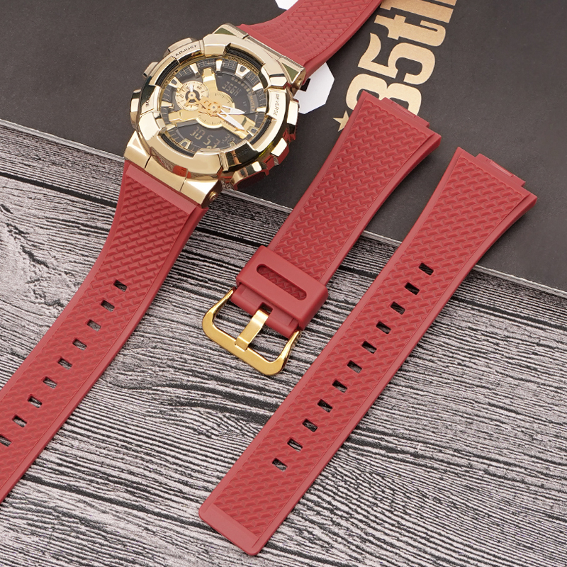 Ремешок для часов Casio G-Shock GA-100/110 Red GD полимерный красный