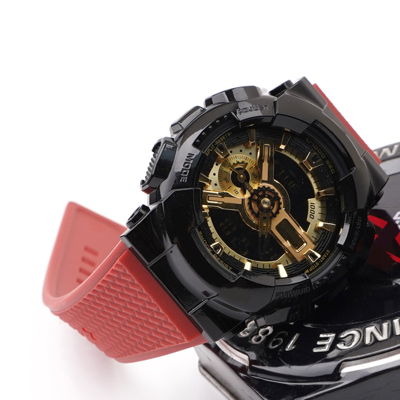 Ремешок для часов Casio G-Shock GA-100/110 Red GD полимерный красный