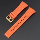Ремешок для Casio G-Shock GA-100/110/120/700 Orange GD полимерный оранжевый (1051-1109)