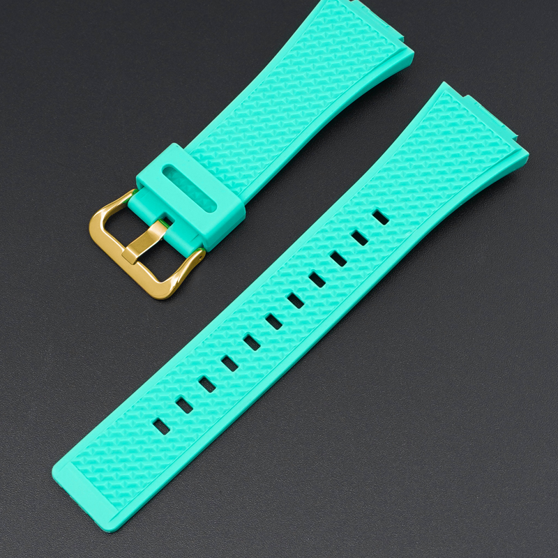 Ремешок для Casio G-Shock GA-100/110 Light Green GD салатовый полимерный (1051-1111)