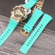 Ремешок для Casio G-Shock GA-100/110 Light Green GD салатовый полимерный (1051-1111)