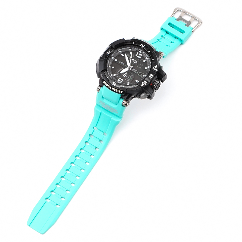 Ремінець для годинника Casio G-Shock GA-1000 Blue SI полімерний блакитний 21.4 см