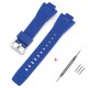 Ремешок для часов Casio G-Shock GST-B400 Blue SI полимерный синий (1051-1121)
