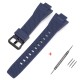 Ремешок для часов Casio G-Shock GST-B400 Dark Blue BK синий полимерный