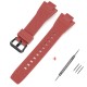 Ремінець для Casio G-Shock GST-B400 Red BK червоний полімерний довжиною 22.3 см