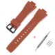 Ремінець для годинника Casio G-Shock GST-B400 Light Brown BK полімерний коричневий (1051-1133)