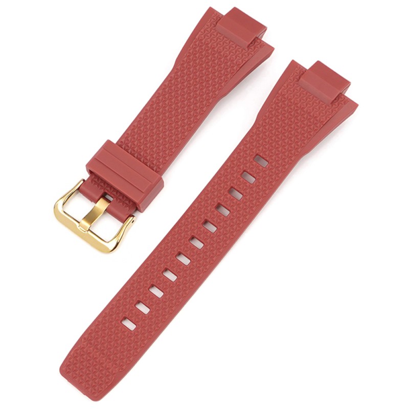 Ремінець для Casio G-Shock GST-B400 Red GD червоний полімерний 22.3 см
