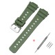 Ремешок для Casio G-Shock GA-2100/2110 Army Green SI полимерный зеленый (1051-1146)