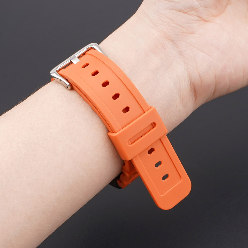 Полімерний ремінець для Casio G-Shock GA-2100/2110 Orange SI помаранчевий 20.2 см