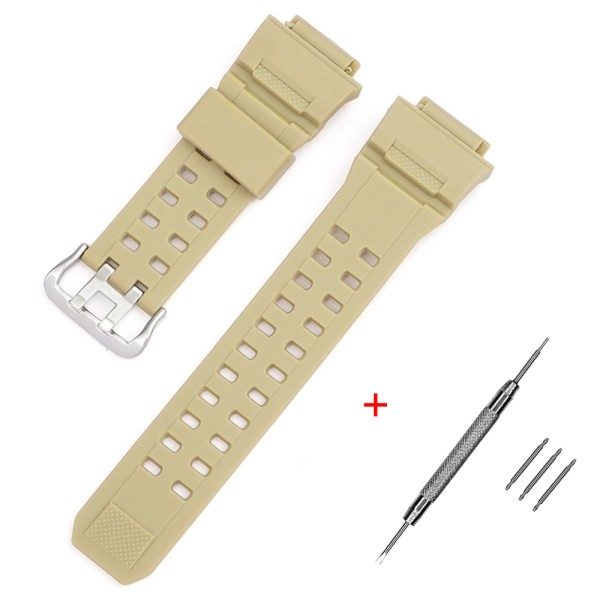Ремінець Casio accessories для G-Shock GW-9400/9300 Beige SI бежевий полімерний 21.5 см