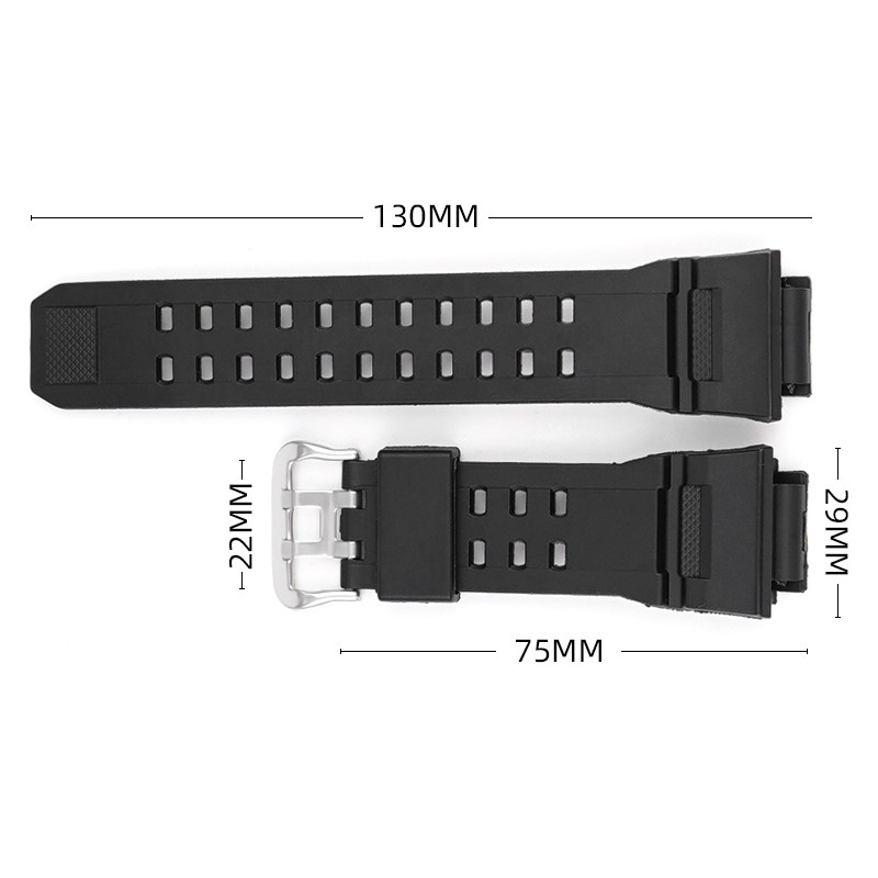 Ремінець для Casio G-Shock GW-9400/9300 Blue SI синій полімерний, довжина 21.5 см