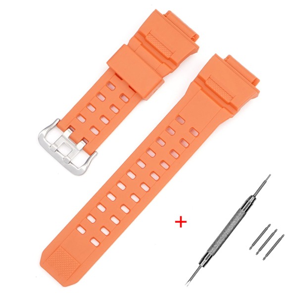 Полімерний ремінець для Casio G-Shock GW-9400/9300 Orange SI (1051-1157) помаранчевий