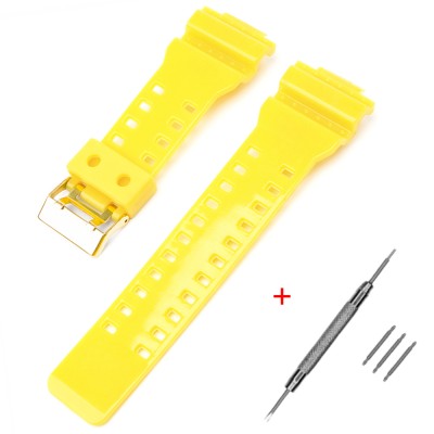 Ремінець для Casio G-Shock GA-100/110/120 Yellow-Glossy GD