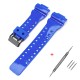 Ремешок для Casio G-Shock GA-100/110/120 Blue-Glossy BK Синий Полимерный