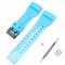 Ремінець для Casio G-Shock GA-100/110/120 Light Blue-Glossy BK