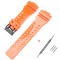 Ремінець для Casio G-Shock GA-100/110/120 Orange-Glossy BK