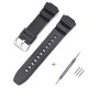 Ремешок для Casio AE-2100 Black SI полимерный черный (1051-1197) для MCW-100H, AE-2000, W-S220