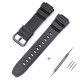 Ремешок Casio AE-2100 Black BK полимерный черный для часов MCW-100H, AE-2000, WV-200