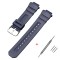 Ремінець для Casio G-Shock AW-282B/590/591/5230, AWG-M100/M101, G-7700/7710 Dark Blue Silver