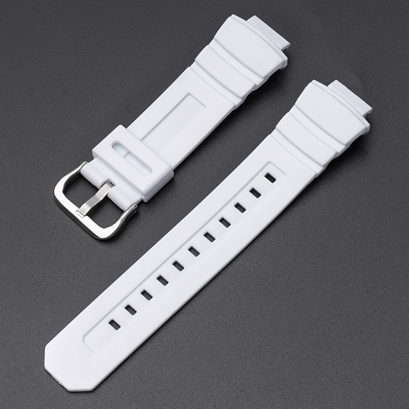 Ремінець для годинника Casio G-Shock G-7700 White SI білий полімерний 21.2 см
