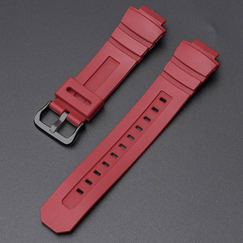 Ремінець для Casio G-Shock G-7700 Red BK червоний полімерний для AW-590/591