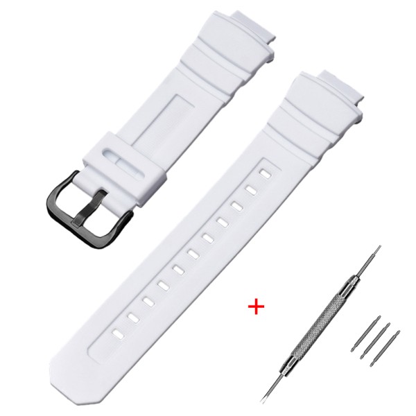 Ремінець Casio accessories для G-Shock G-7700 White BK білий полімерний 21.2 см
