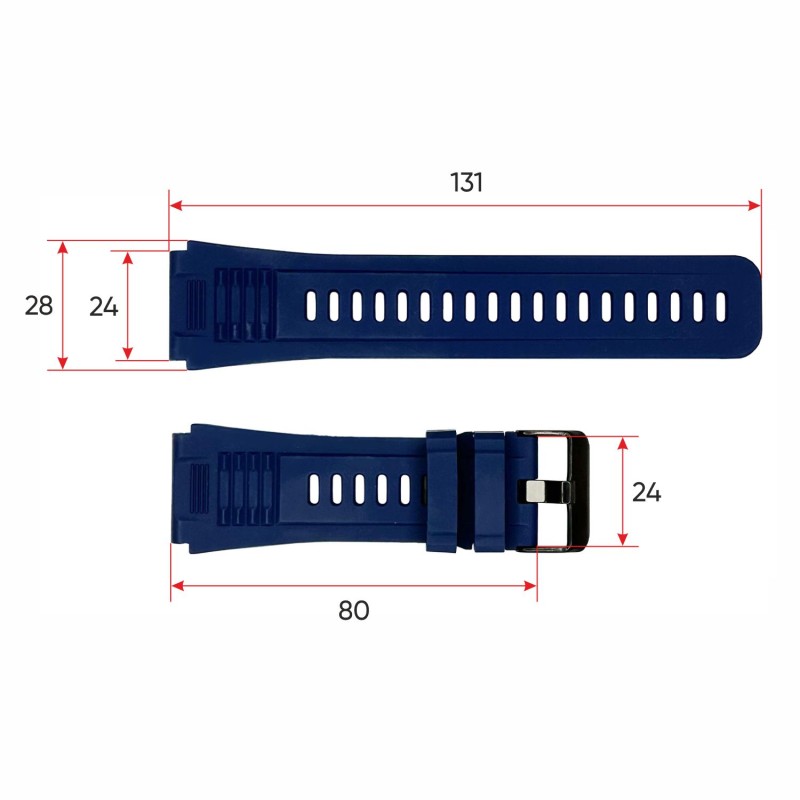 Ремешок для смарт часов Modfit Expedition Compass Blue (1051-1219) синий силиконовый