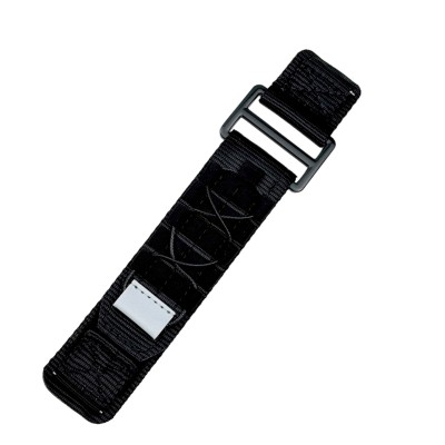 Ремінець для годинника Nylon Pro Black 22 мм