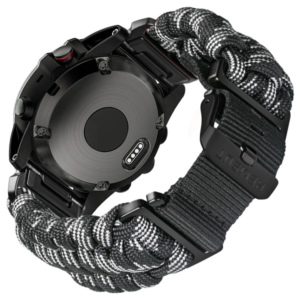 Ремешок для часов Hemsut HGA145 Rugged Paracord Camo Grey 22 mm паракорд серый камуфляж