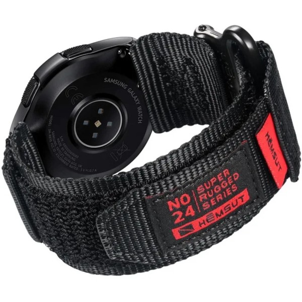 Ремешок Hemsut HGA121 Super Strong Nylon Black 20 mm — нейлоновый браслет повышенной прочности