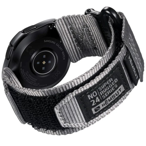 Ремешок Hemsut HGA121 Super Strong Nylon Grey 22 mm нейлоновый серый для часов