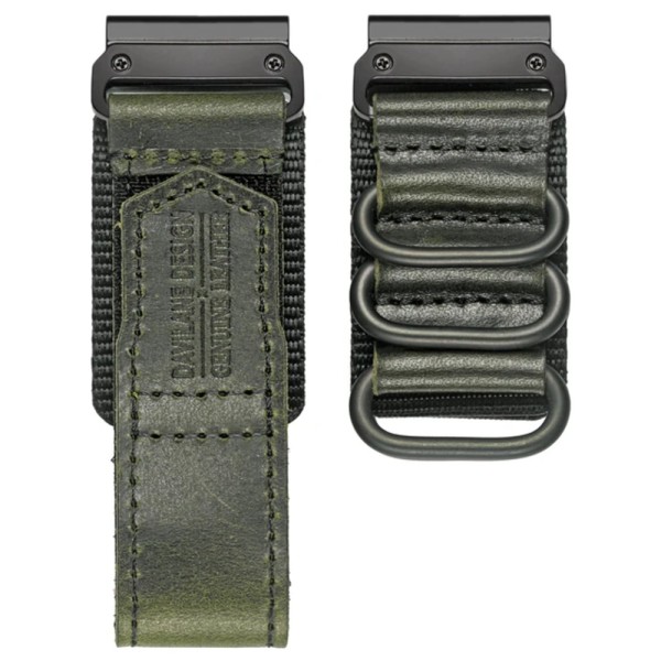 Кожаный ремешок Hemsut HGA137 Green 22 мм для Garmin и смарт-часов