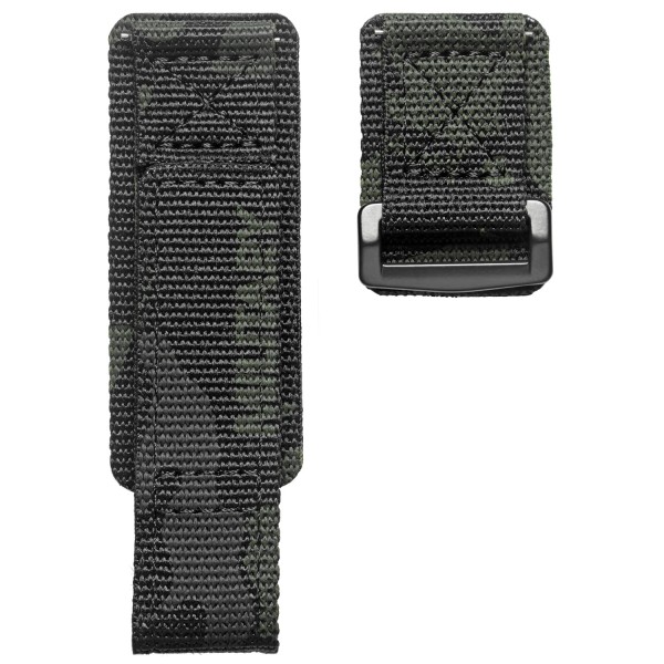 Ремешок Hemsut HS131 Military Nylon Velcro Camo Black 22 mm нейлоновый тактический