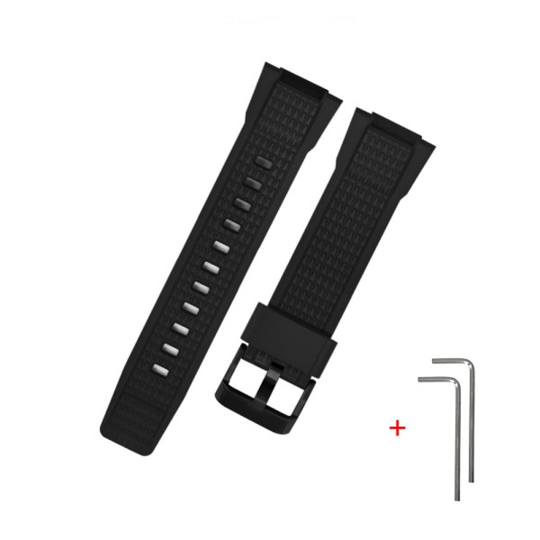 Ремешок Modfit для Casio G-Shock MTG-B3000 Black BKBK, черный полиуретановый браслет