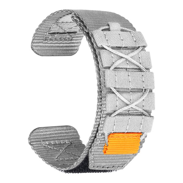 Ремінець для годинника Nylon Tactic Grey 22 мм Nylon accessories тактичний нейлоновий сірий