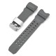 Ремешок для Casio G-Shock GWG-1000 Gray SI серый силиконовый (SKU 1051-1358)
