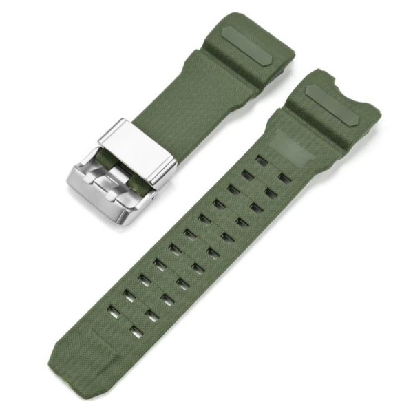Ремінець для годинника Casio G-Shock GWG-1000 Army Green SI, силіконовий браслет темно-зелений